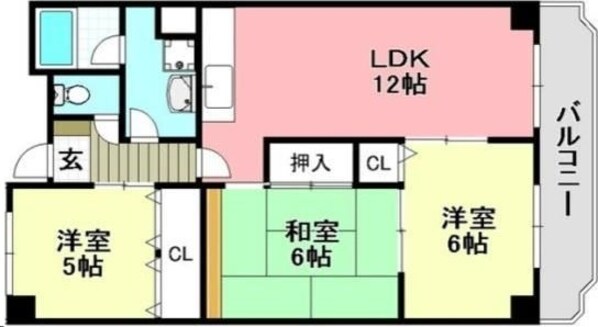 第二ドゥエルなかせいの物件間取画像